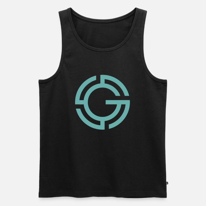 G Bekleidung Marke - Männer Premium Bio Tank Top - Schwarz