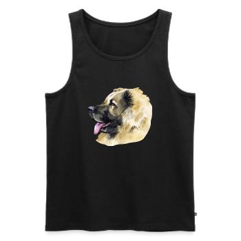 Kaukasischer Ovcharka Hundebesitzer Hundeliebhaber - Männer Premium Bio Tank Top - Schwarz - Vorne - Michal (187cm)