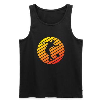 Football coach Football Footballer Football player - Men's Premium Organic Tank Top - black - Front - Michal (187cm)