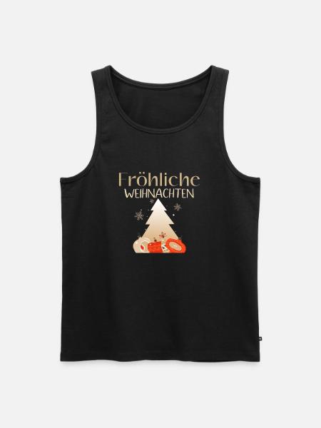 Fröhliche Weihnachten - Débardeur bio Premium Homme - noir