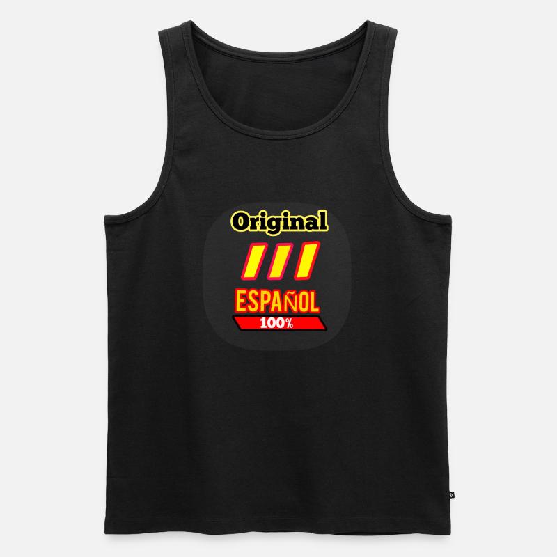 Spanisch - Männer Premium Bio Tank Top - Schwarz