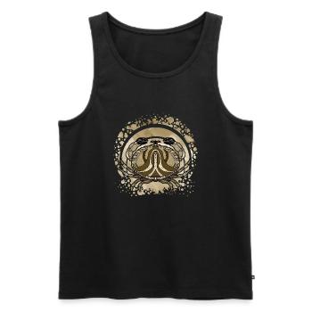 Crab - Men's Premium Organic Tank Top - black - Front - AI Model Male 178 light (178cm)