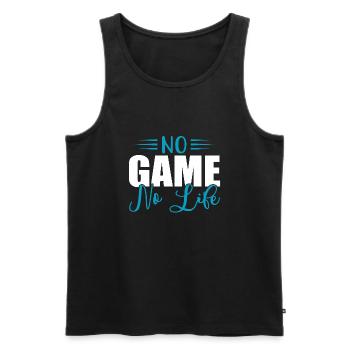 No Game No LIfe - Männer Premium Bio Tank Top - Schwarz - Vorne - Michal (187cm)