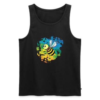 Insekt - Männer Premium Bio Tank Top - Schwarz - Vorne - AI Model Male 178 light (178cm)