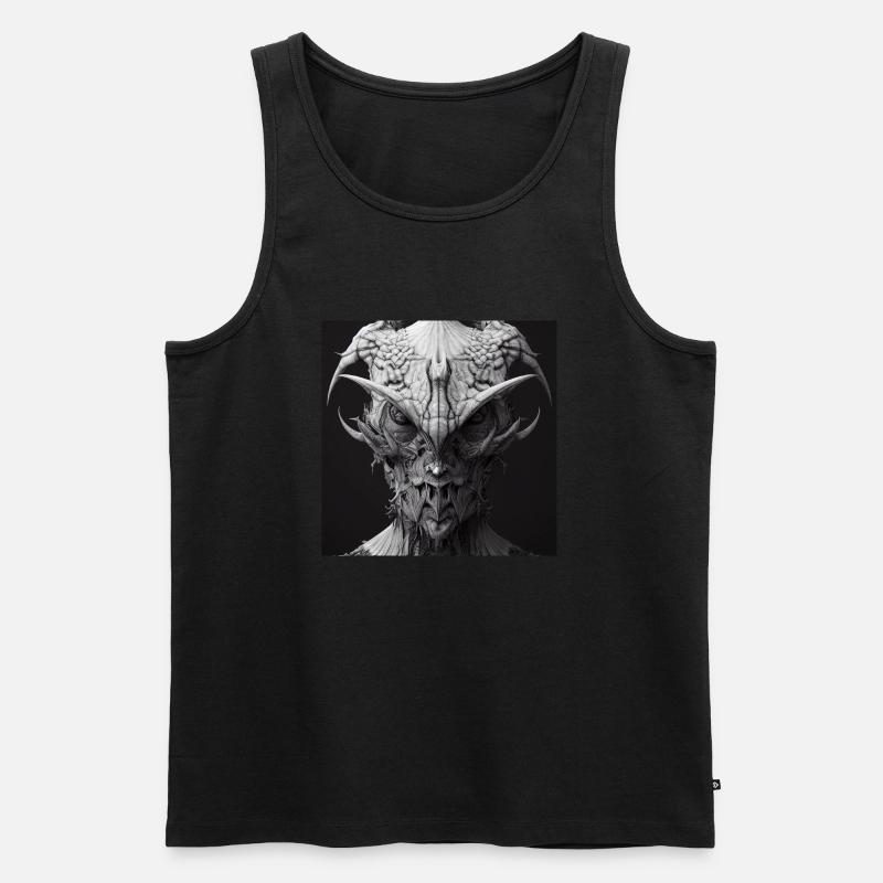 Heavy Metal Devil - Männer Premium Bio Tank Top - Schwarz