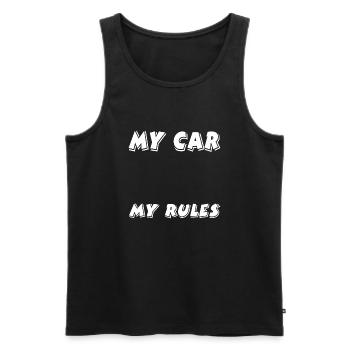 Voiture - Débardeur bio Premium Homme - noir - Devant - Michal (187cm)