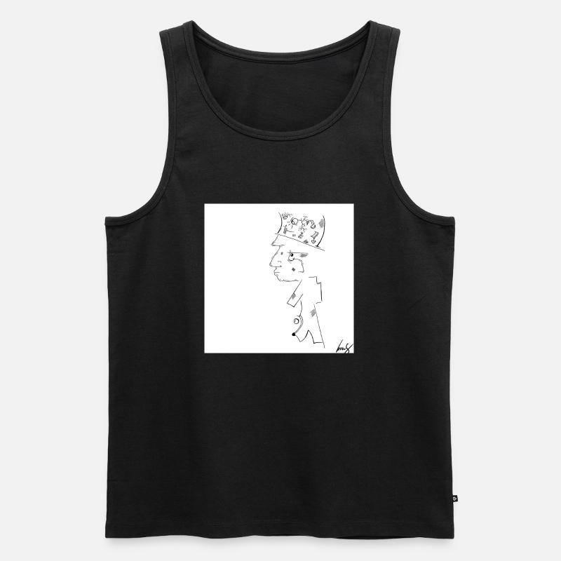Walking First - Männer Premium Bio Tank Top - Schwarz