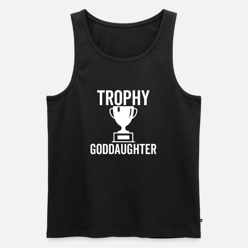 Trophäe Patentochter - Männer Premium Bio Tank Top - Schwarz