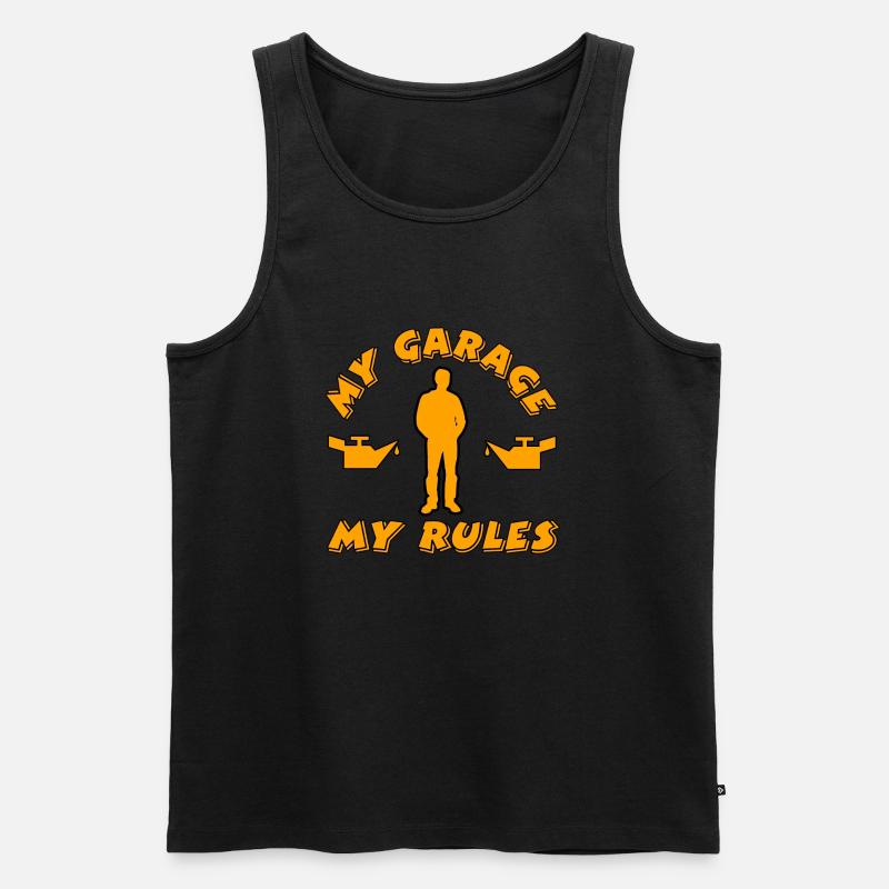 Garage - Männer Premium Bio Tank Top - Schwarz