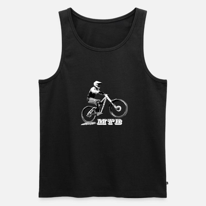 Mtb - Männer Premium Bio Tank Top - Schwarz