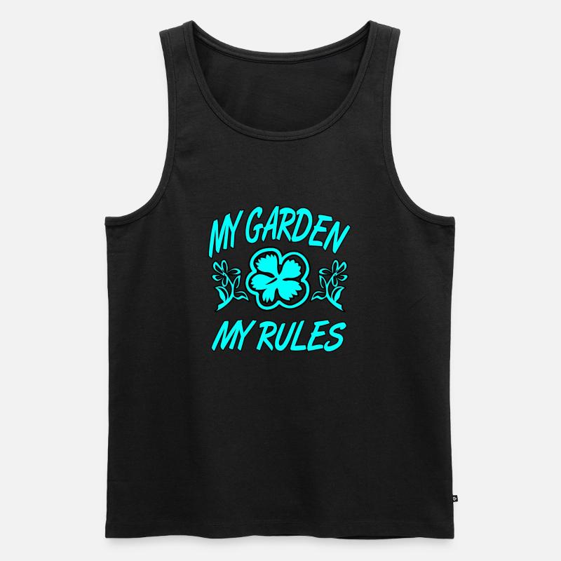Garten - Männer Premium Bio Tank Top - Schwarz