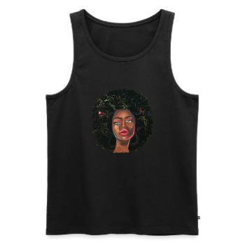 Black magic woman, trying to make a devil outta me - Männer Premium Bio Tank Top - Schwarz - Vorne - Michal (187cm)