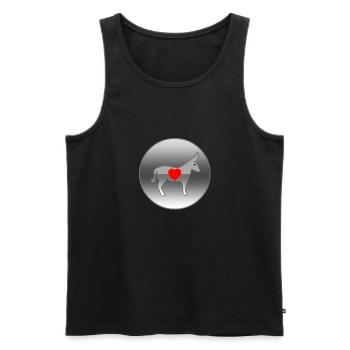 Donkey - Men's Premium Organic Tank Top - black - Front - AI Model Male 178 light (178cm)