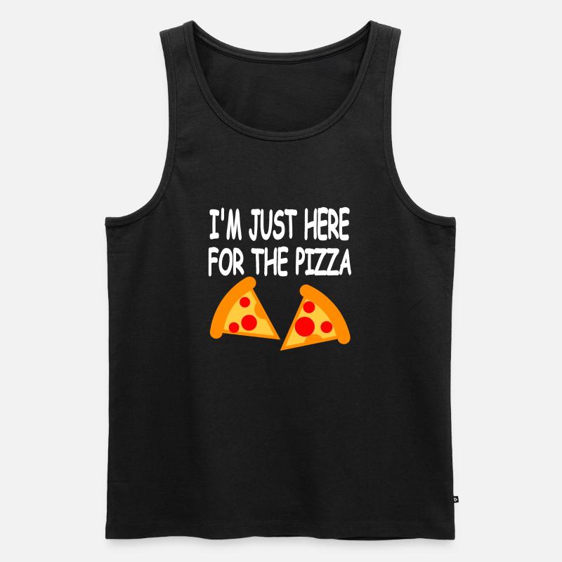 Pizza - Männer Premium Bio Tank Top - Schwarz