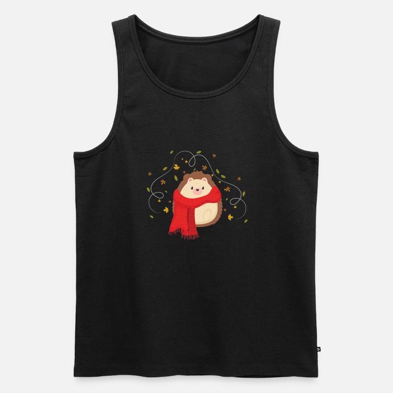 IGEL - Männer Premium Bio Tank Top - Schwarz