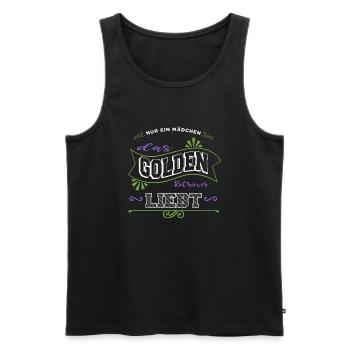 bachhund bday welpe haustier windhund weihnachten - Männer Premium Bio Tank Top - Schwarz - Vorne - AI Model Male 178 light (178cm)