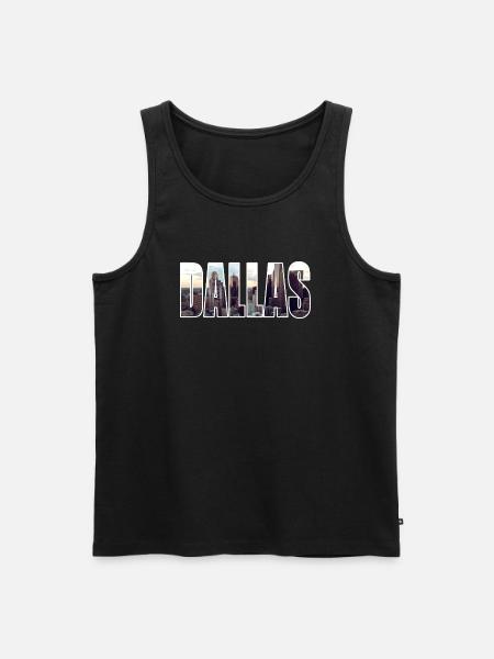 Dallas - Men's Premium Organic Tank Top - black