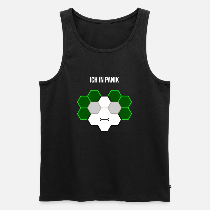 Ich in Panik - Männer Premium Bio Tank Top - Schwarz