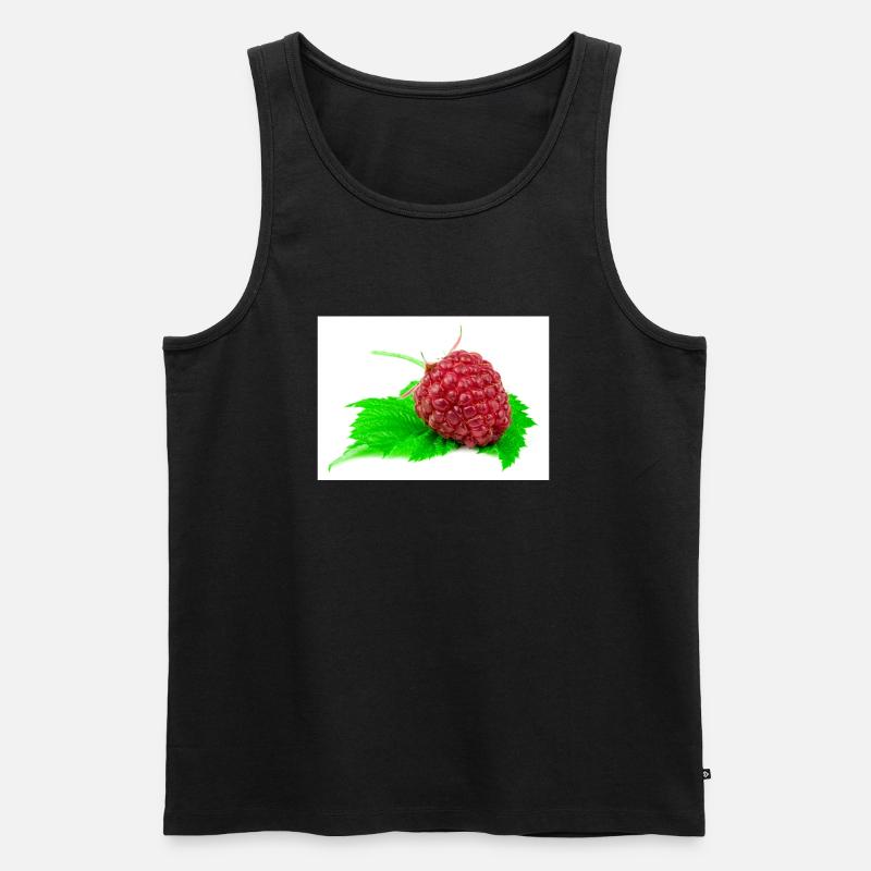 Raspberry. Raspberry - Men's Premium Organic Tank Top - black