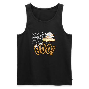 HALLOWEEN - Men's Premium Organic Tank Top - black - Front - AI Model Male 178 light (178cm)