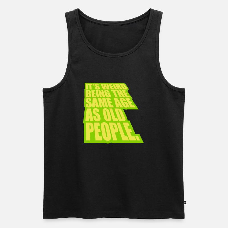 being old people age - Männer Premium Bio Tank Top - Schwarz
