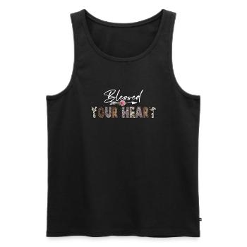 Country Music Rural Landei Country Musician Mom - Men's Premium Organic Tank Top - black - Front - Michal (187cm)