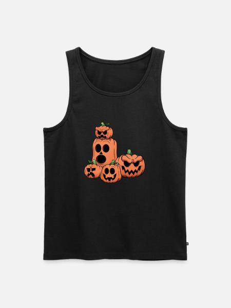 Halloween Pumpkins - Men's Premium Organic Tank Top - black