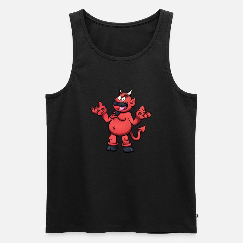 Evil Devil - Men's Premium Organic Tank Top - black