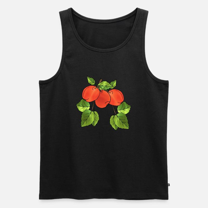Äpfel - Männer Premium Bio Tank Top - Schwarz