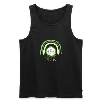 Happy Saint Patrick's day - Débardeur bio Premium Homme - noir - Devant - AI Model Male 178 light (178cm)