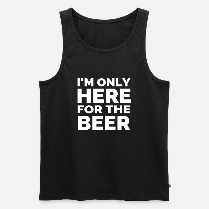 Bier - Männer Premium Bio Tank Top - Schwarz