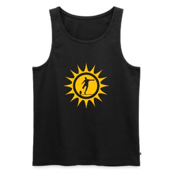 joueur de rugby rugbyzone rugby fan de rugby - Débardeur bio Premium Homme - noir - Devant - AI Model Male 178 light (178cm)