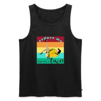 Taco - Männer Premium Bio Tank Top - Schwarz - Vorne - AI Model Male 178 light (178cm)