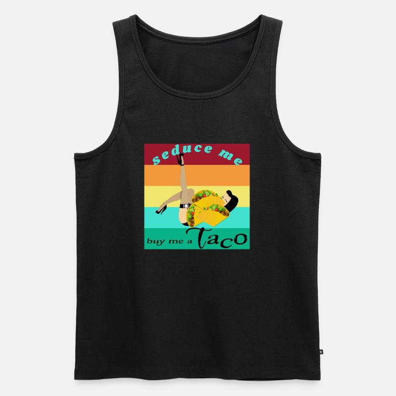Taco - Männer Premium Bio Tank Top - Schwarz