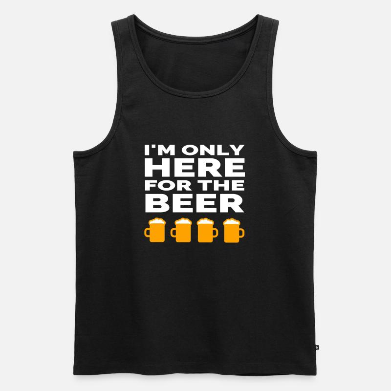 Bier - Männer Premium Bio Tank Top - Schwarz