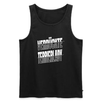 lieblingshund weihnachten lustig - Männer Premium Bio Tank Top - Schwarz - Vorne - Michal (187cm)