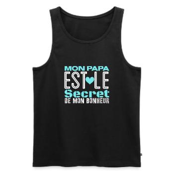 J'aime papa - Débardeur bio Premium Homme - noir - Devant - Michal (187cm)
