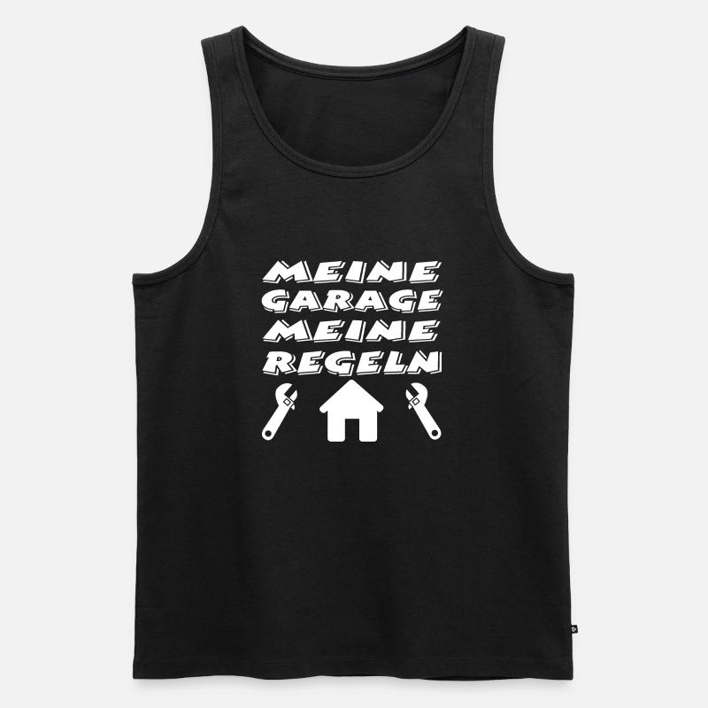 Garage - Männer Premium Bio Tank Top - Schwarz
