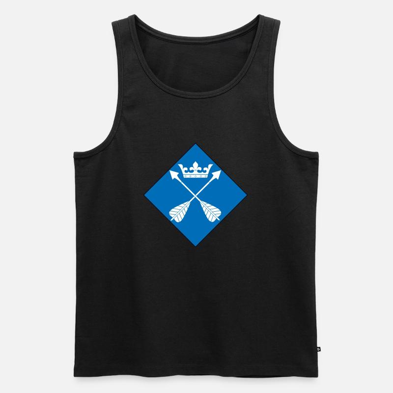 Dalarna - Männer Premium Bio Tank Top - Schwarz