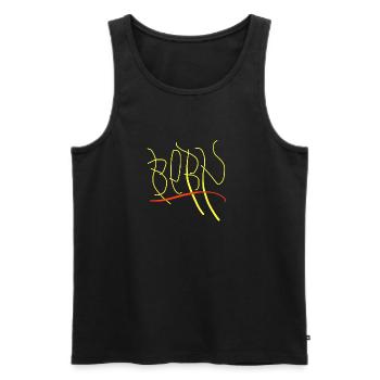 T-shirt de la ville de Berne - Débardeur bio Premium Homme - noir - Devant - Michal (187cm)