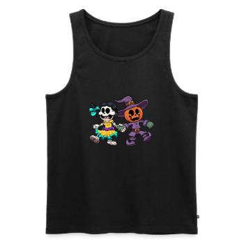 Halloween And Day Of The Dead - Men's Premium Organic Tank Top - black - Front - Michal (187cm)