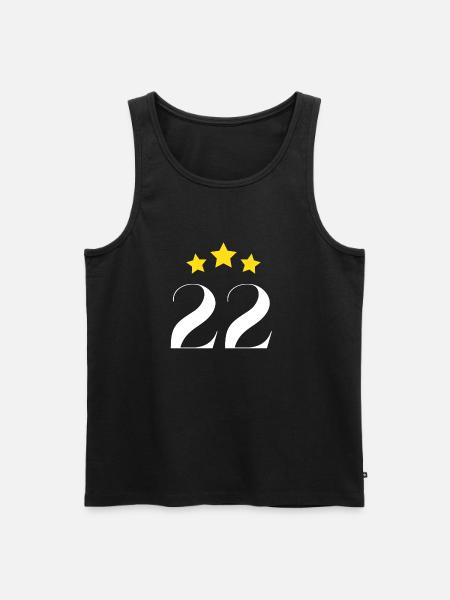22nd Anniversary Starred - Men's Premium Organic Tank Top - black