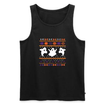 spuki - Männer Premium Bio Tank Top - Schwarz - Vorne - Michal (187cm)