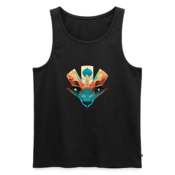 Flowerbeast 11 - by Art Vindeyre - Débardeur bio Premium Homme - noir - Devant - Michal (187cm)