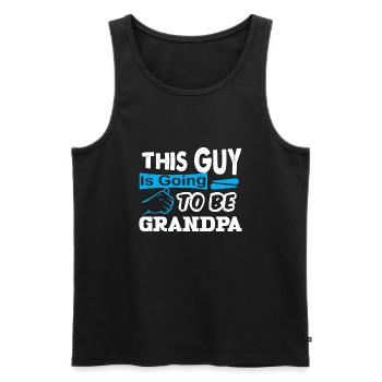 Bald Großvater - Männer Premium Bio Tank Top - Schwarz - Vorne - AI Model Male 178 light (178cm)