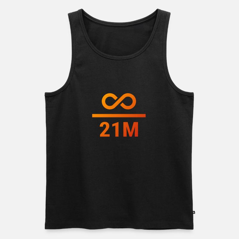 21 Million - Männer Premium Bio Tank Top - Schwarz