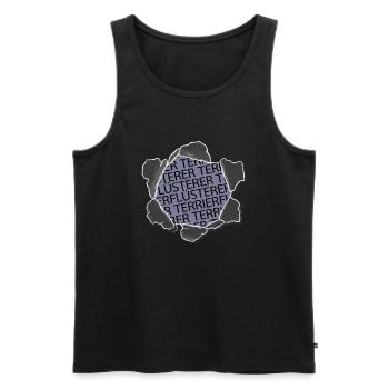 doggie geburtstag geschenk bachhund tier - Männer Premium Bio Tank Top - Schwarz - Vorne - AI Model Male 178 light (178cm)
