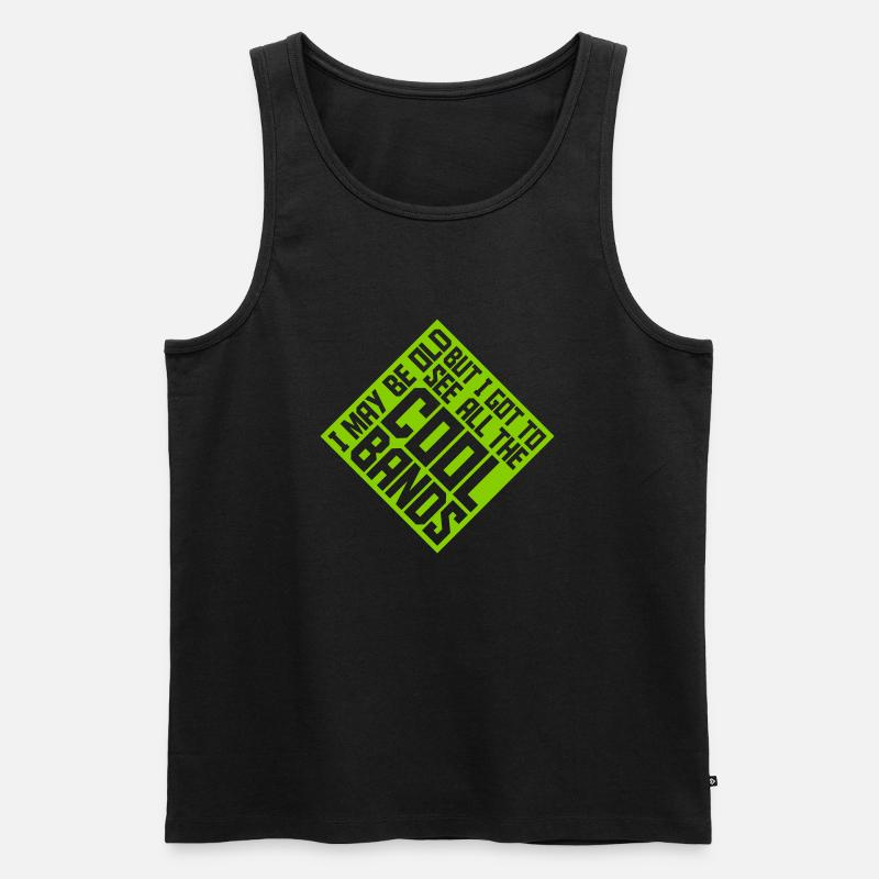 I may be old - Männer Premium Bio Tank Top - Schwarz