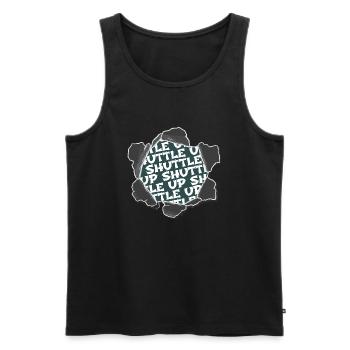 night sky funny sayings space travel present geek - Männer Premium Bio Tank Top - Schwarz - Vorne - Michal (187cm)