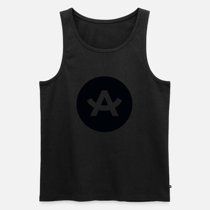 A - Männer Premium Bio Tank Top - Schwarz